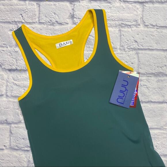 NEW NUYU Baylor University Yoga Tank in Green - Picture 2 of 7